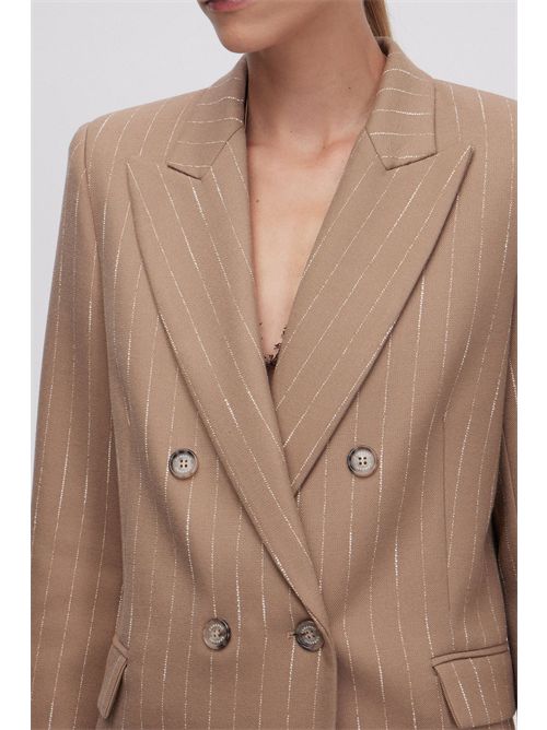 Double-breasted pinstriped jacket ERMANNO FIRENZE | D47EI010EB0MF278